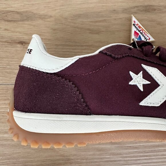 Converse Run Star Trainer Ox Sz 7 Womens Casual Shoes Suede Burgundy A13360C New - Picture 10 of 12